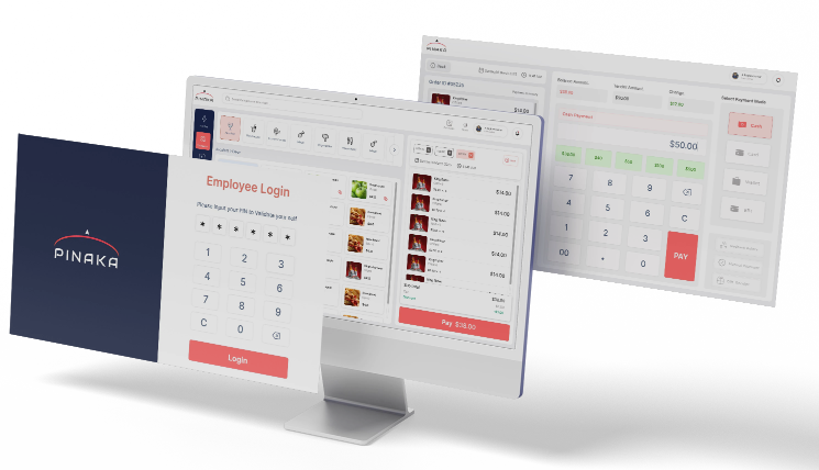 Monitor screen mockup 3d rendering